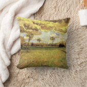 嵐の空の下の風景 ヴィンセント・ヴァン・ゴッホ クッション (ブランケット)