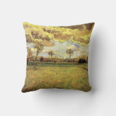 嵐の空の下の風景 ヴィンセント・ヴァン・ゴッホ クッション (裏面)