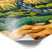 嵐の空の下の黄金の波 フォトプリント            (角)