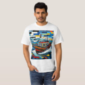 嵐の蒸気船1 Tシャツ (正面フル)