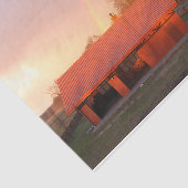 嵐の虹を浴びた赤い納屋 薄葉紙 (詳細)