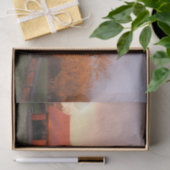 嵐の虹を浴びた赤い納屋 薄葉紙 (ギフト)