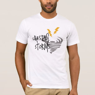 嵐の追いかけストーム戦闘機T型おもしろい、動機 Tシャツ
