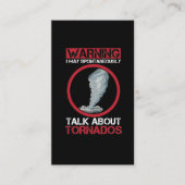 嵐の追い風サイクロンハリケーン·ハンター·ウェザー 名刺 (正面)