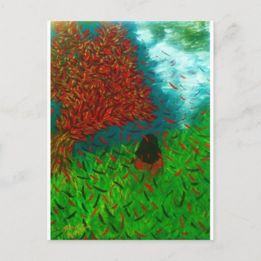 「嵐の間は静かに」 ポストカード (正面)