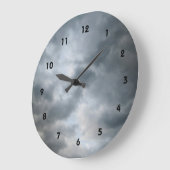 嵐の雲が破れる ラージ壁時計 (傾斜)