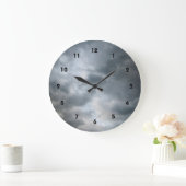 嵐の雲が破れる ラージ壁時計 (ホーム)