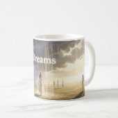 嵐の雲と光の間の夢マグカップ コーヒーマグカップ (正面右)