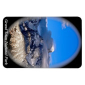 嵐の雲に包まれたグランドティトン マグネット (横)