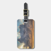 嵐の雲に照らされた夕日 ラゲッジタグ (正面縦)