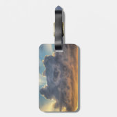 嵐の雲に照らされた夕日 ラゲッジタグ (裏面縦)