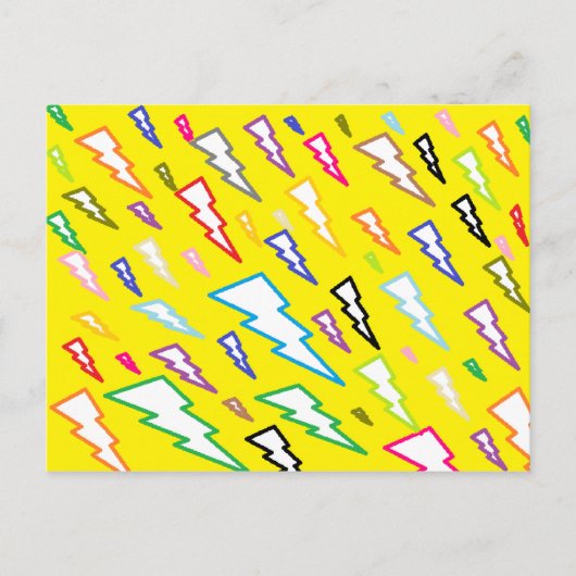 嵐の雲のライトニング ポストカード (正面)