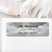 嵐の雲の中の虹 天の返信先住所 ラベル (インサイチュ)