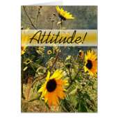 嵐の雲の前にひまわりの花を励ます (正面)