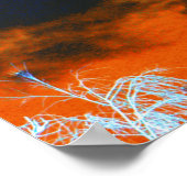 嵐の雲の空のレア ポスター (角)