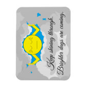 嵐の雲を突き抜ける太陽 マグネット (縦)