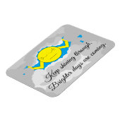 嵐の雲を突き抜ける太陽 マグネット (左側)