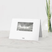 嵐の雲を通して見える虹 ノートカード (裏面)