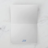 嵐の雲を通して見える虹 ノートカード (内部)