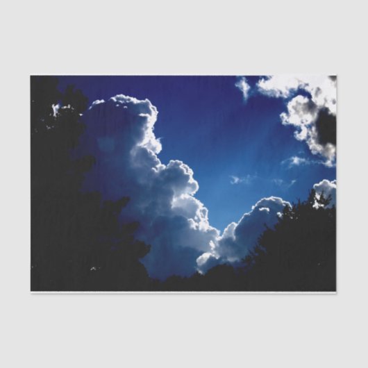 嵐の雲を通る日の光 薄葉紙 (正面)