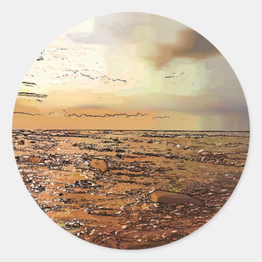 嵐の雲 ラウンドシール (正面)