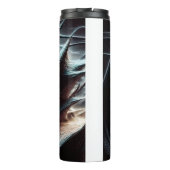 嵐の風で吹き荒れた混沌とした暗い海 タンブラー (裏面)