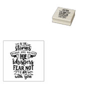 嵐の風と波の引用文 ラバースタンプ (押印)