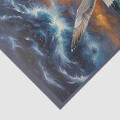 嵐の飛んでいる海の上のカモメ 薄葉紙 (詳細)