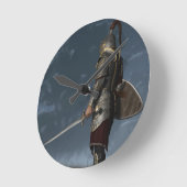 嵐の騎士 ラウンド壁時計 (傾斜)