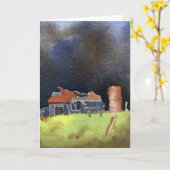 "嵐の#3"国来道グリーティングカード カード (黄色い花)