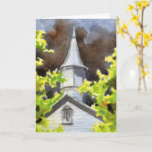 "嵐の#5"国来道グリーティングカード カード (黄色い花)