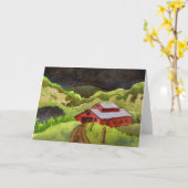 "嵐の#7"国来道グリーティングカード カード (黄色い花)