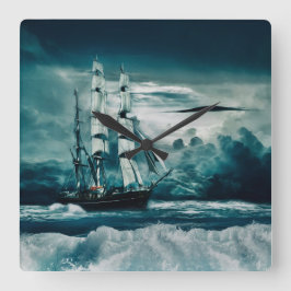 嵐のAの醸造 スクエア壁時計