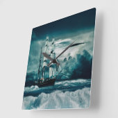 嵐のAの醸造 スクエア壁時計 (傾斜)