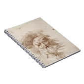 嵐のLear王(papeのペンおよびbistreインク ノートブック (右側)