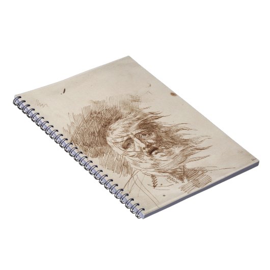 嵐のLear王(papeのペンおよびbistreインク ノートブック (右側)