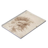 嵐のLear王(papeのペンおよびbistreインク ノートブック (左側)