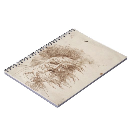 嵐のLear王(papeのペンおよびbistreインク ノートブック (左側)