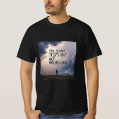 嵐はあなたを壊すのではなく試す | レジリエンス Tシャツ (正面)