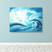 嵐はギフトを伸ばしたキャンバスを持って来る キャンバスプリント (インサイチュ (ウッドフロア))