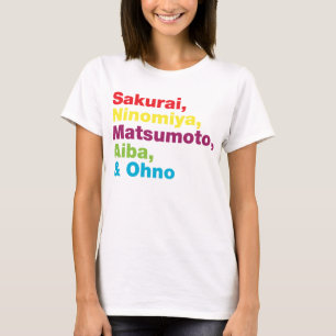 嵐は日本のなTシャツを着色します Tシャツ