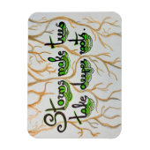 嵐は木の根を深くする マグネット (縦)