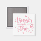 嵐より強い乳がん マグネット (正面/裏面)