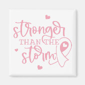 嵐より強い乳がん マグネット (正面)