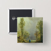 嵐を見ているヒツジ 缶バッジ (正面&裏面)