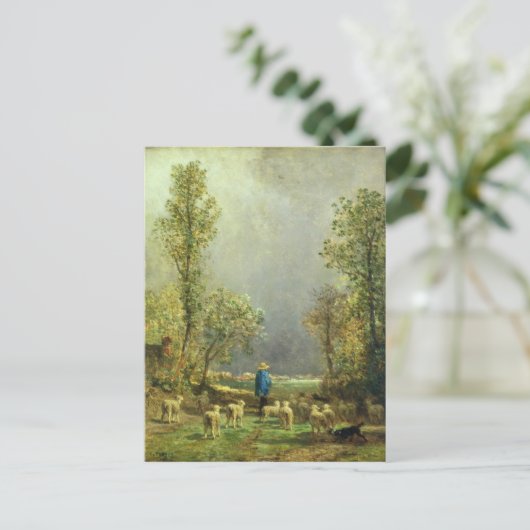 嵐を見ている羊 ポストカード (スタンド正面)