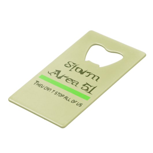 嵐エリア51 クレジットカード栓抜き (正面アングル)
