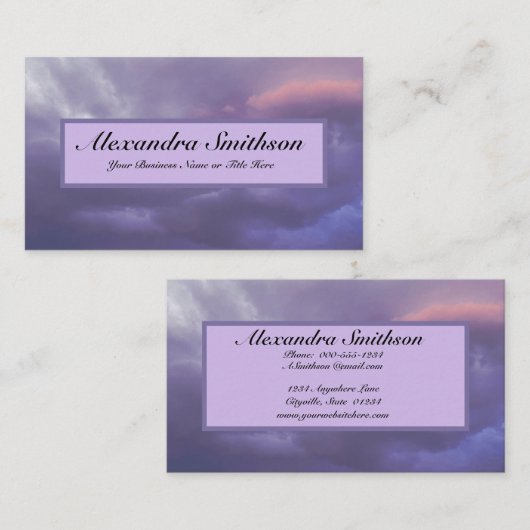 嵐カラフル雲 名刺 (正面/裏面)