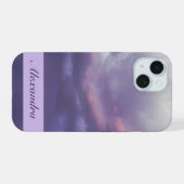 嵐カラフル雲 iPhone 15ケース (裏面横)