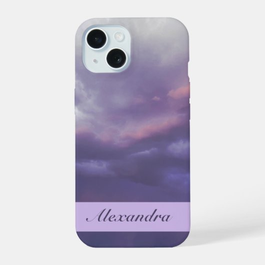 嵐カラフル雲 iPhone 15ケース (裏面)